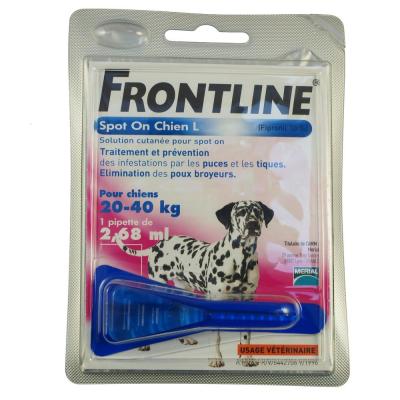 FRONTLINE Spot On Pour Chien L, 20-40 Kg  - La Pipette De 2,68ml
