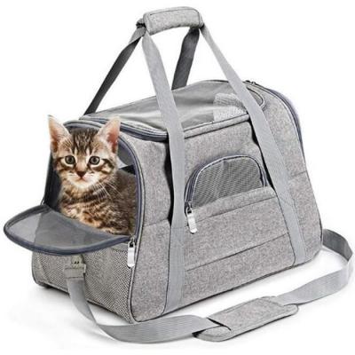 NEUFU Sac &agrave; dos pour animaux -  - 43x25x28cm - Tissu Oxford - Gris - Pour chiens et chats 