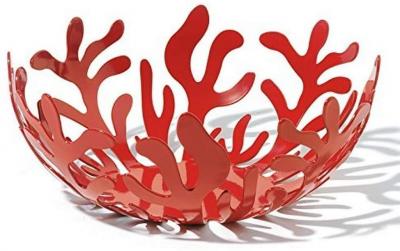 ALESSI Corbeille &agrave; fruits - M&eacute;diterraneo - &Oslash;21 cm - Rouge