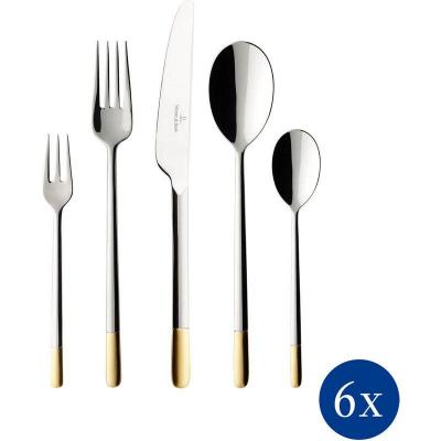 VILLEROY & BOCH Villeroy & Boch - Ella partiellement dor&eacute; M&eacute;nag&egrave;re 30pcs. 38x27x6cm