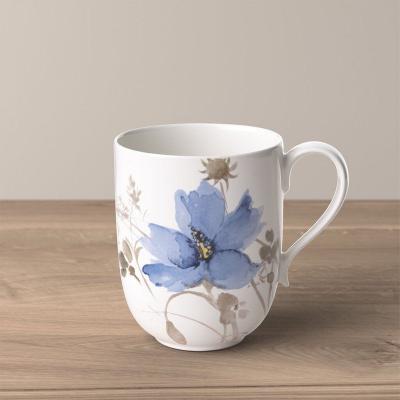VILLEROY & BOCH Mariefleur Gris Basic Mug &agrave; Latte Macchiato Blanc 