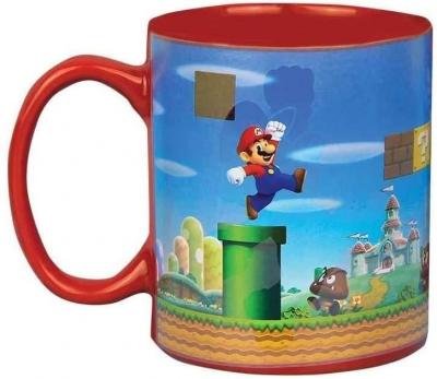 PALADONE Mug thermo -  - Mario - Tasse thermosensible - 300 ml - Rouge