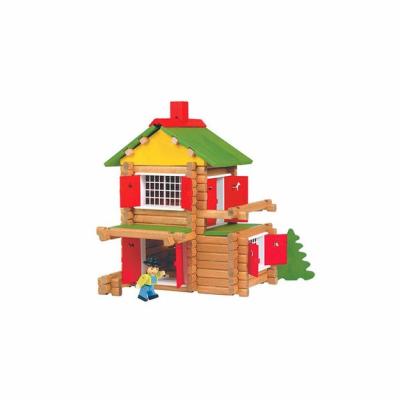 JEUJURA Chalet en bois &agrave; construire 135 pi&egrave;ces avec une voiture 