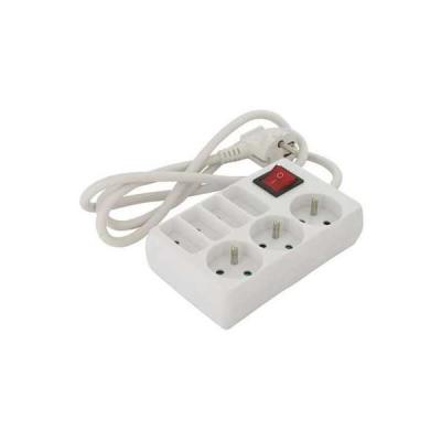 DHOME Bloc multiprise 7 prises  - 3 x 2P+T + 4 x 2P