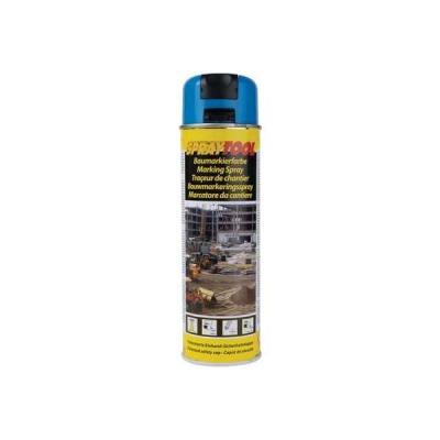 MOTIP Bombe de tra&ccedil;age de chantier bleue fluo - A&eacute;rosol de 500 ml - 