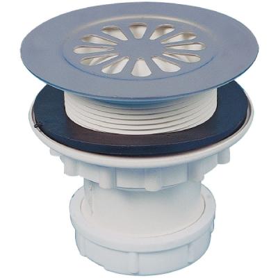 VALENTIN Bonde Sipho&iuml;de PVC Verticale pour Receveur Gr&egrave;s, 60mm Diam&egrave;tre