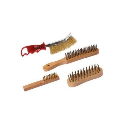 SCID  - Lot 4 brosses fils acier laitonn&eacute; Vendu par 4