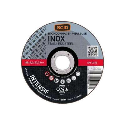 SCID Disque abrasif m&eacute;taux &Oslash; 125 x 22,2 x 2 mm