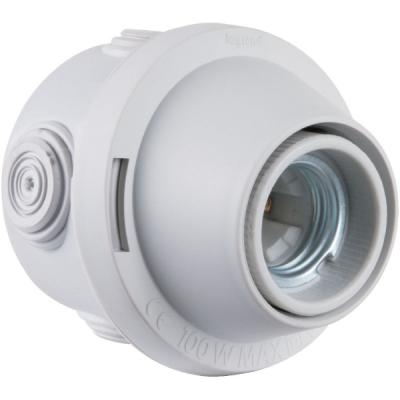 LEGRAND Douille pat&egrave;re plexo culot e27 250v~ - gris - 060152 - 