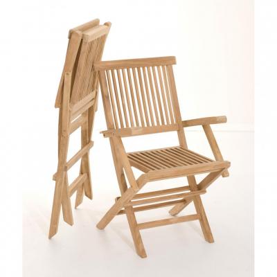 MACABANE  Lot de 2 fauteuils java en teck grade A