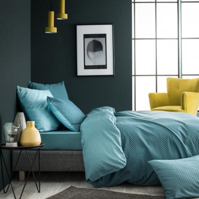 A DEMAIN Housse de couette imprim&eacute;e en viscose de bambou, CAMILLE