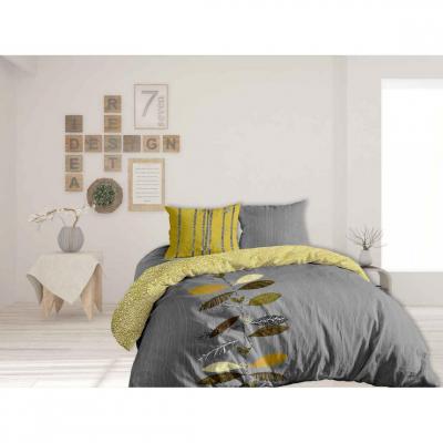 HOUSSE DE REVE Housse de couette 220x240 cm + 2x taies d'oreiller 63x63 cm coton gabela