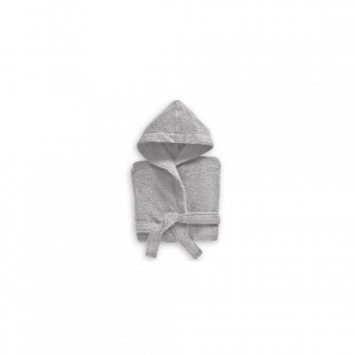 BECQUET Peignoir enfant uni laur&eacute;at 340gm2 - Grisvoir