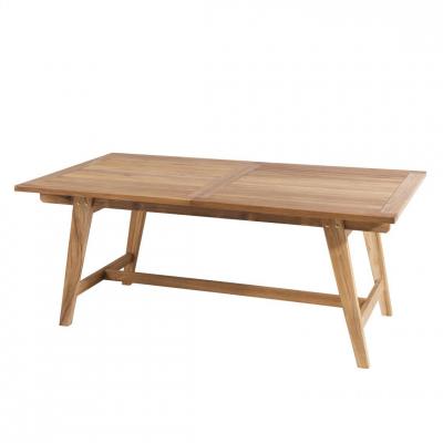 MACABANE  Table rectangulaire scandinave extensible en Teck Massif