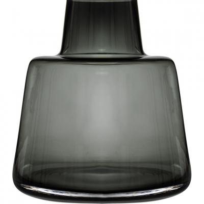 ATMOSPHERA  Vase &eacute;paule, verre fum&eacute; H23 cm  - Transparent