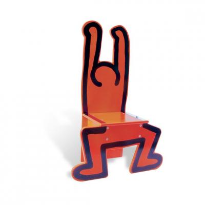 VILAC Chaise rouge Keith Haring  Jeux et jouets - Livraison gratuite - Rouge