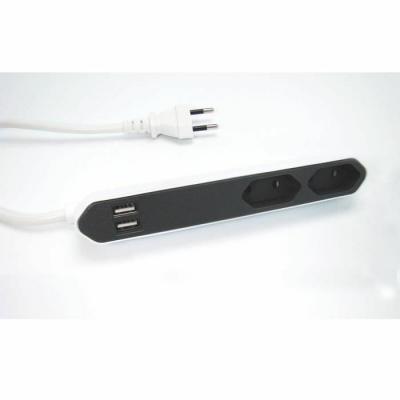 AUCUNE Powerbar usb bloc multiprise 4 prises et 2 prises usb