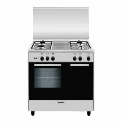 GLEM Alpha AR854GI - Cuisini&egrave;re - pose libre - largeur : 80 cm - profondeur : 54.5 cm - hauteur : 144 cm - classe A - acier inoxydable 