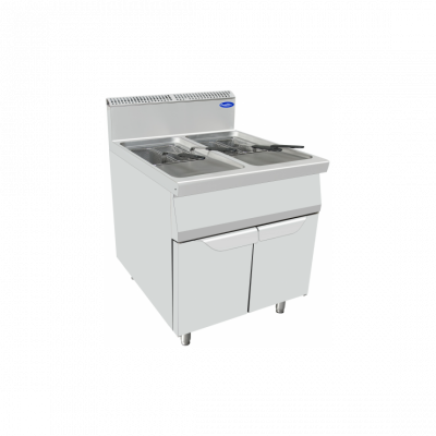 ATOSA Friteuse &agrave; Gaz sur Meuble 32 L avec 4 Paniers 22/26 kW 