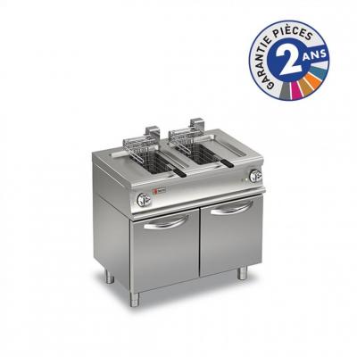 BARON Friteuse Electrique - 2 x 10 litres - - - Acier inoxydable2 x550xmm