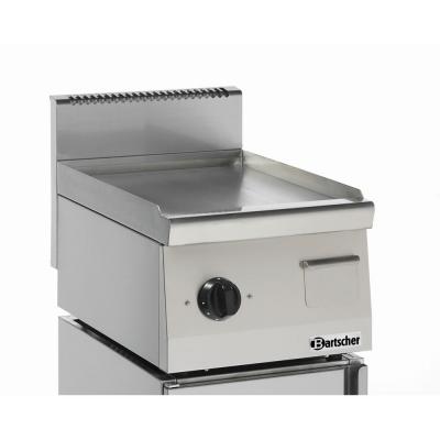 BARTSCHER Plaque grill lisse &eacute;lectrique 40cm prof.600 