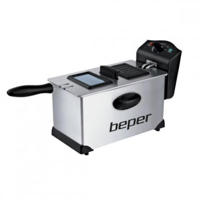 BEPER  BC.353 Friteuse 3.5L 2000W Pro acier inoxydable