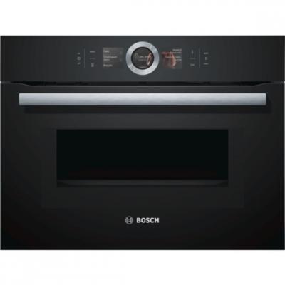 BOSCH  cmg676bb1&nbsp;s&eacute;rie 8&nbsp;Four et feux/Mini Four/45&nbsp;l/technique de m&ecirc;me de nettoyage/Noir