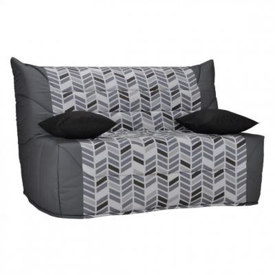 BUT Banquette lit BZ CALIFORNIA 2 tissu Trendy gris