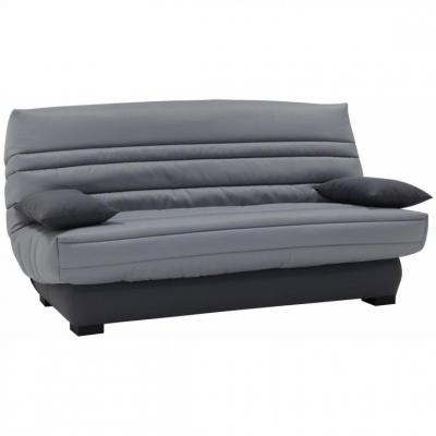 BUT Banquette lit clic clac DALLAS tissu gris clair