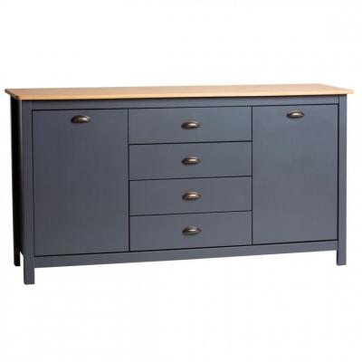 Buffet campagne MAYA pin massif gris