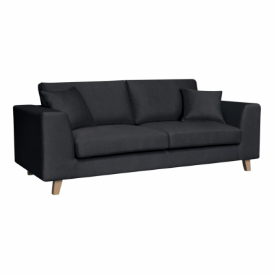 BUT Canap&eacute; 2 places BILBO tissu Gris anthracite
