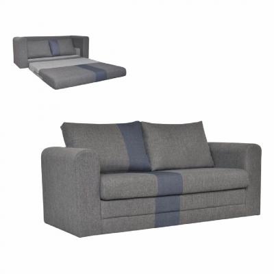 BUT Canap&eacute; 2 places convertible BRAVO Gris/bleu