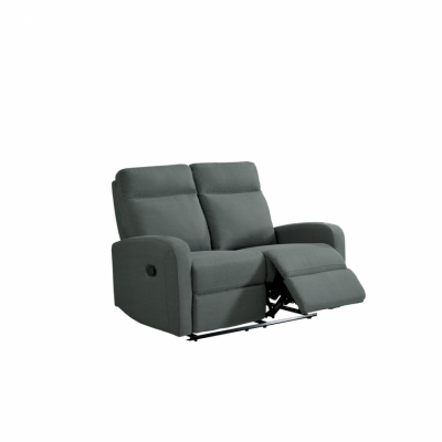 BUT Canap&eacute; relax 2 places OSCAR tissu Gris anthracite