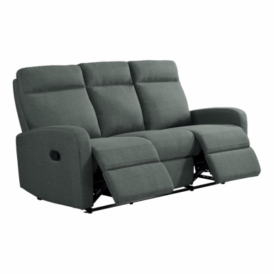 BUT Canap&eacute; relax 3 places OSCAR tissu Gris anthracite