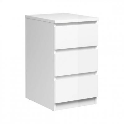 Demi commode BEST LAK Blanc laqu&eacute;