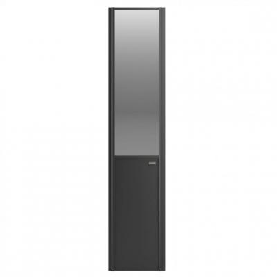 Porte L50 cm Atelier Extenso Noir/ Miroir