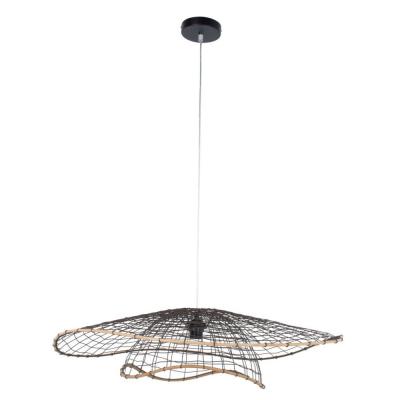 COREP Suspension 1x e27 m&eacute;tal noir  Lanka double XXL D.80 cm