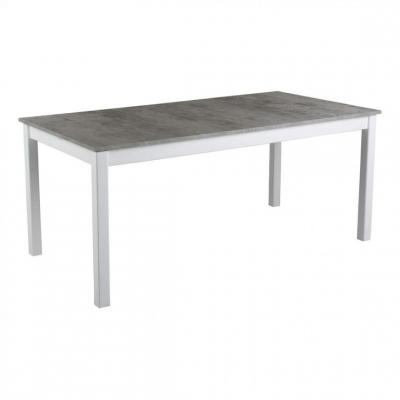 Table rectangle L.175/255 RUBEN Blanc/b&eacute;ton