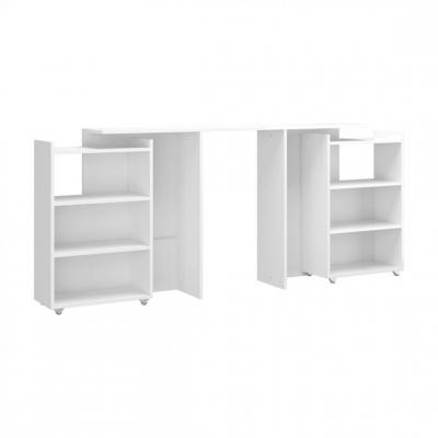 BUT T&ecirc;te de lit 140 cm avec BEST LAK rangement blanc laqu&eacute;