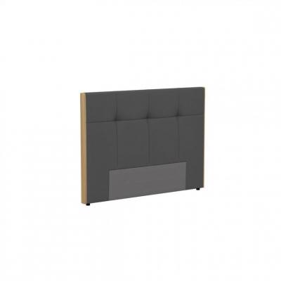BUT T&ecirc;te de lit PU L.160 cm CLOE gris et imitation bois