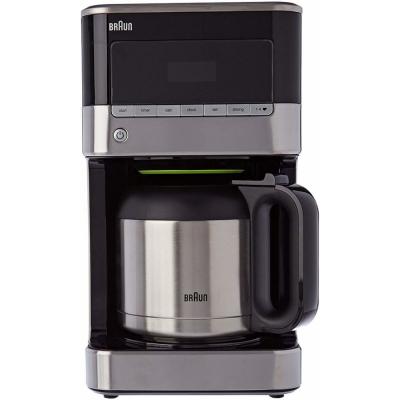BRAUN Cafeti&egrave;re &Eacute;lectrique Programmable Pour 10 Tasses 1000w Inox / Noir