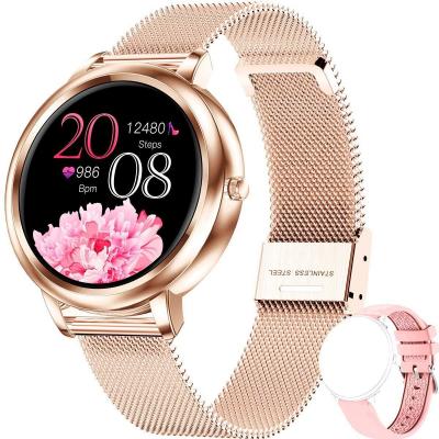 CHRONUS Montre Connect&eacute;e MK20 Fitness Tracker IP68 Etanche-Rose- 
