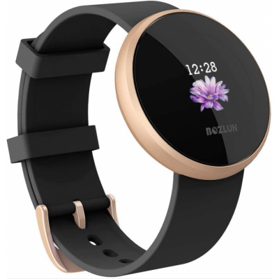 CHRONUS Montre connect&eacute;e RB36 IP68 Etanche Fitness Tracker-Noir- 