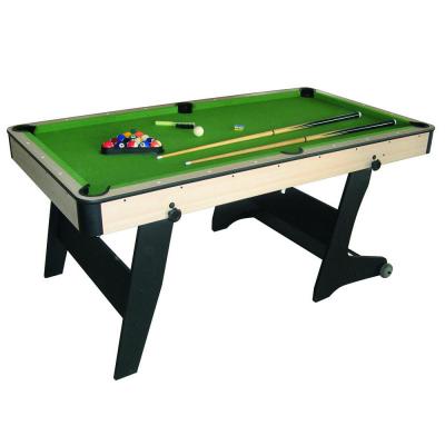 DEVESSPORT Billard pliable MDF  - Manhattan - Marron - Adulte - 182 x 96 x 78 cm 