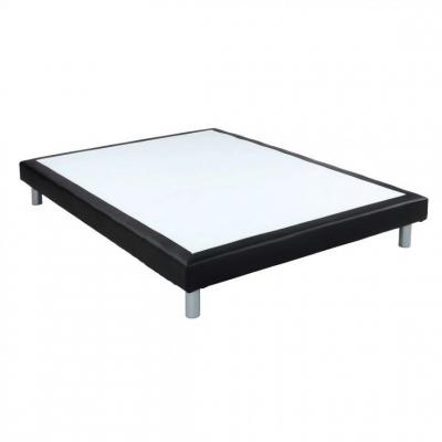 DREAMEA Sommier PU noir 140x190 cm  SOMMIER FERME 3