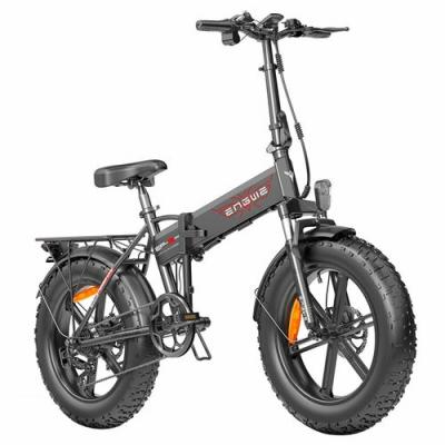 ENGWE V&eacute;lo &eacute;lectrique Pliable EP-2 BOOST - Batterie Amovible 48V 13Ah - Autonomie 100km - Shimano 7 vitesses - VTC Fat bike,Noir 