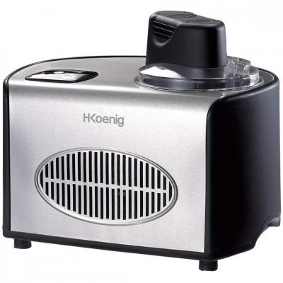 H.KOENIG Sorbeti&egrave;re Turbine &Agrave; Glace Professionnelle De 1,5l 150w Gris Noir
