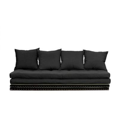 KARUP DESIGN Banquette futon tatami CHICO gris fonc&eacute; couchage 2 x 70*200 cm.