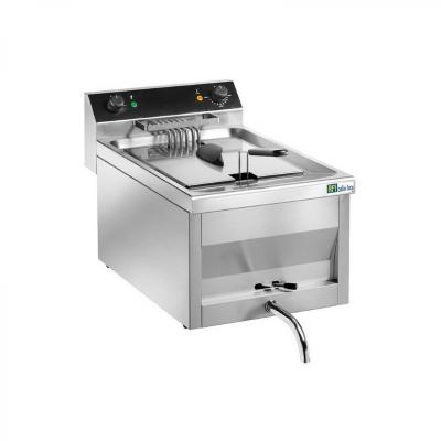 AFI COLLIN LUCY Friteuse &agrave; Poser Electrique en Inox avec Robinet de Vidange - 12 L - 