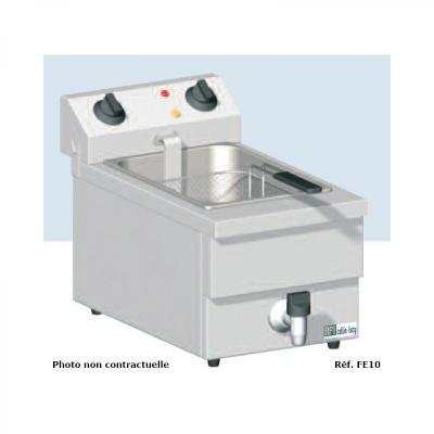 AFI COLLIN LUCY Friteuse de Table Electrique avec Vidange - 2 x 10 L - 